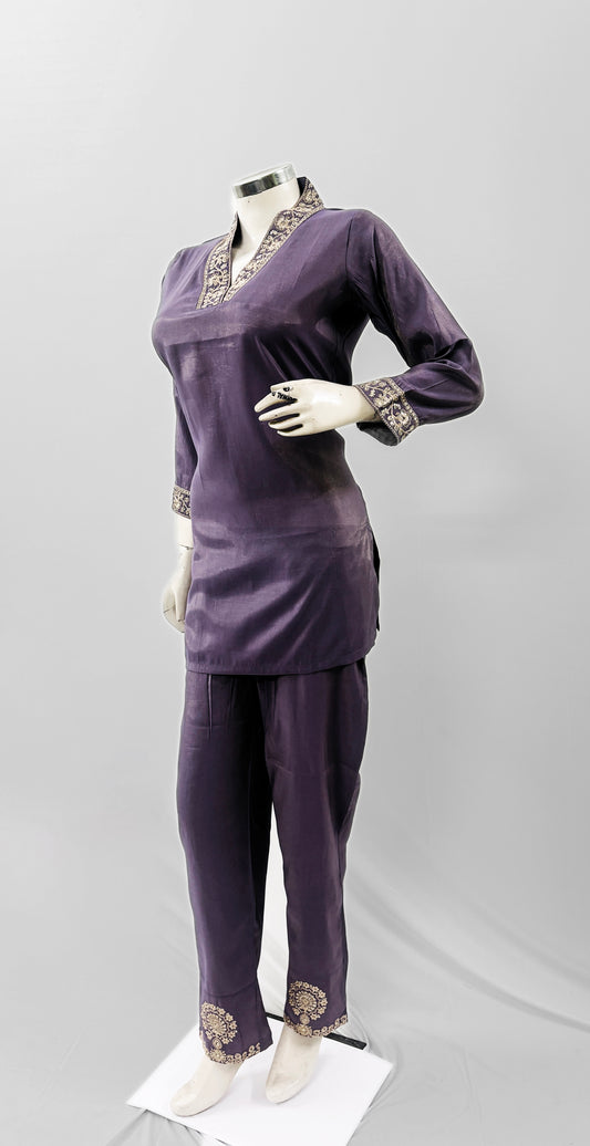 purple maternity
