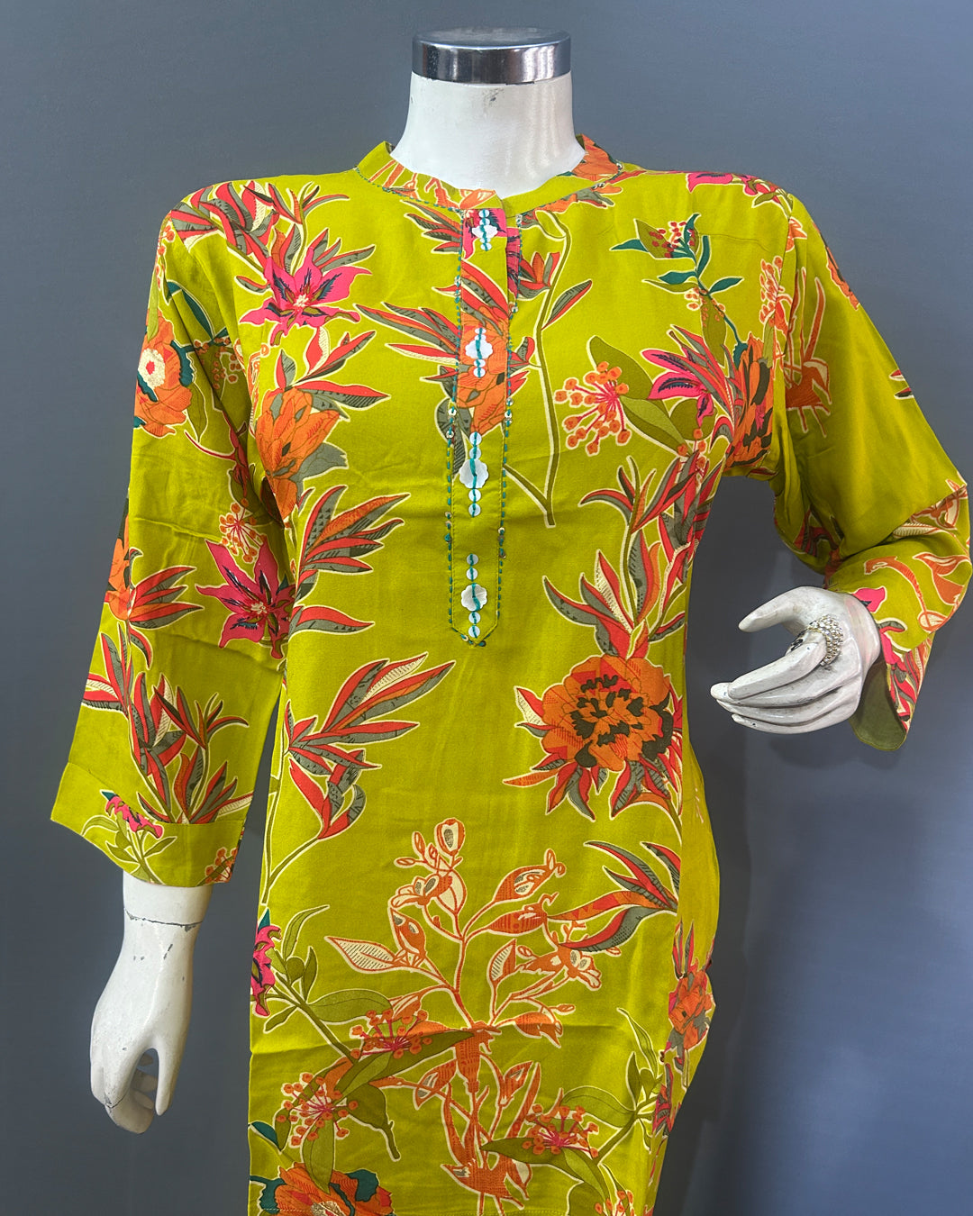 Lime Grove Floral Rayon Co-ord Set