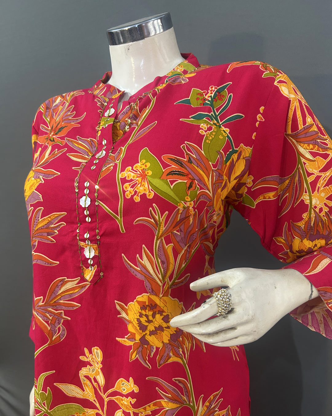 Sunrise Garden Floral Rayon Co-ord Set