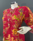 Sunrise Garden Floral Rayon Co-ord Set