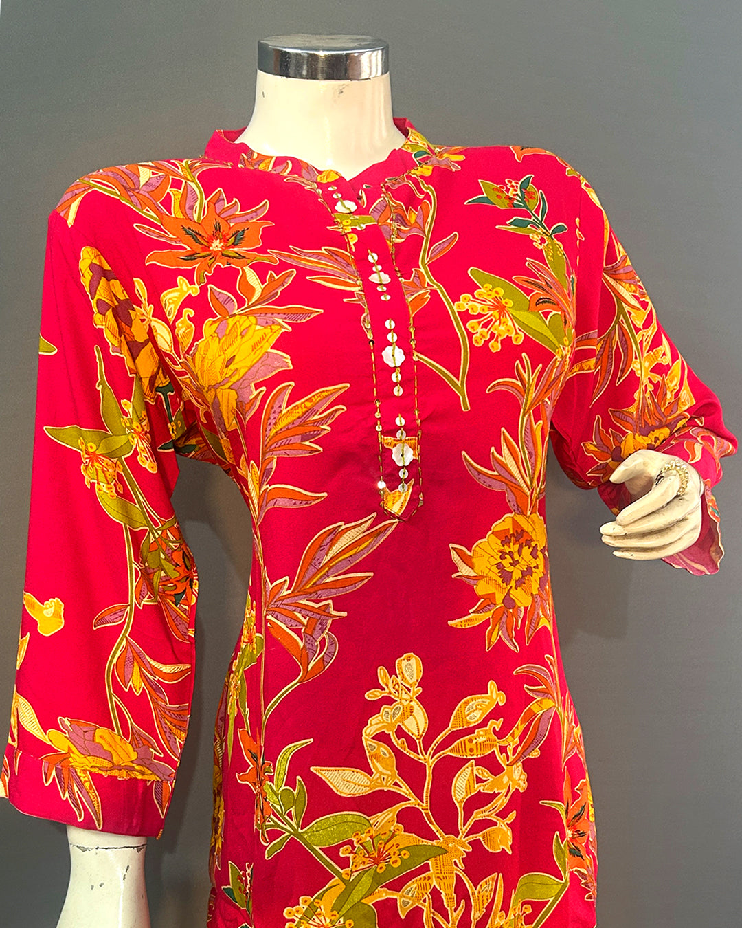 Sunrise Garden Floral Rayon Co-ord Set