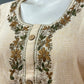 Sand Dune Embroidered Linen Cotton Kurti Set