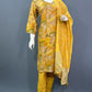 Sunshine Leaf Print Rayon Cotton Kurti Set